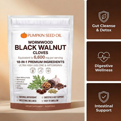 PUMPKIN SEED OIL — Wormwood Black Walnut Cloves product benefits