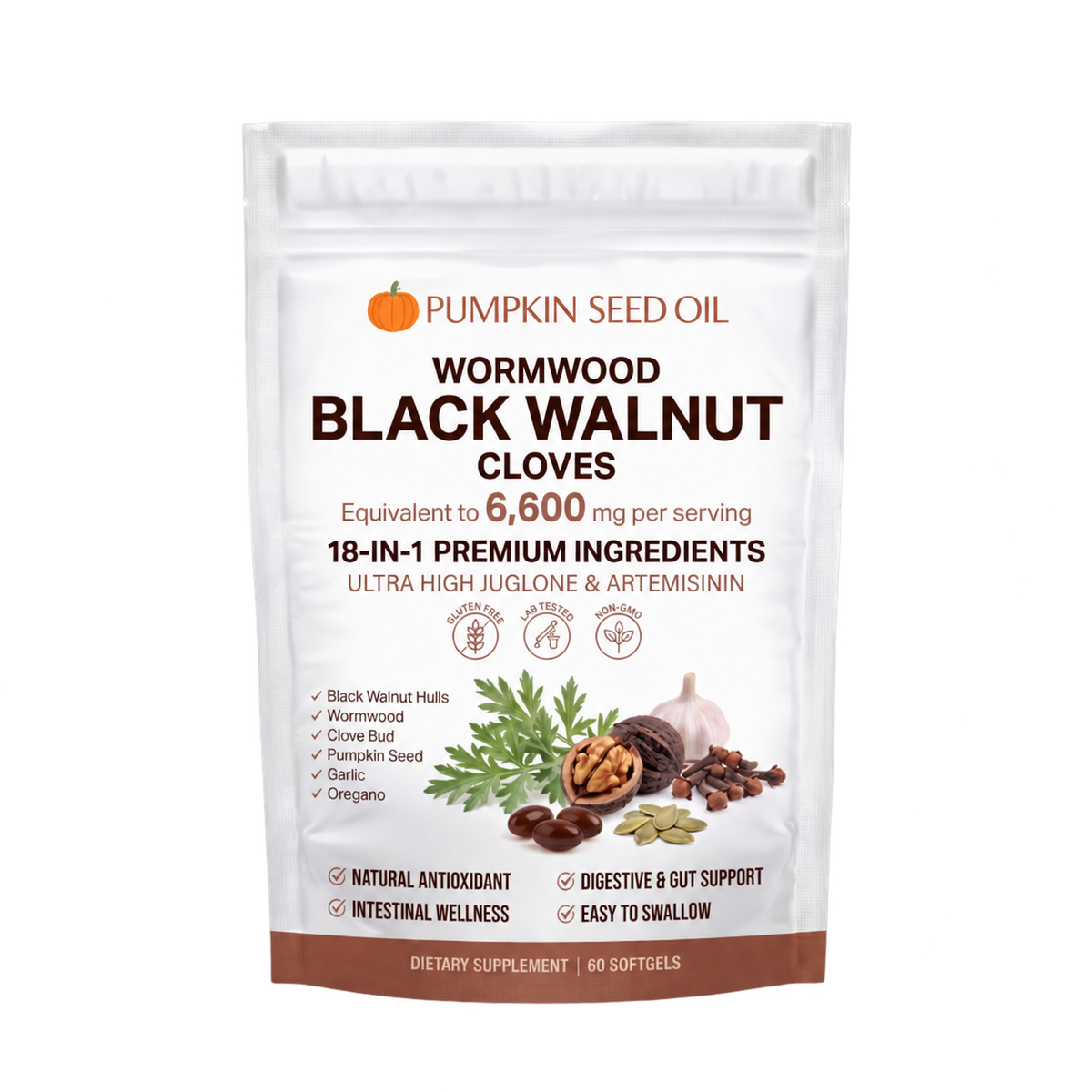 PUMPKIN SEED OIL — Wormwood Black Walnut Cloves