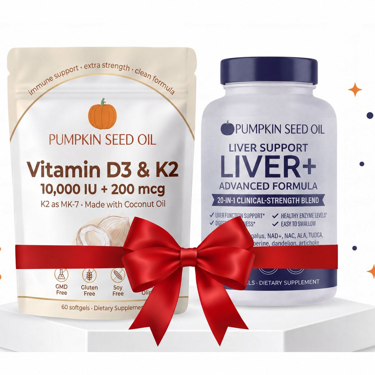 PUMPKIN SEED OIL — Vitamin D3 & K2 and LIVER+ bundle